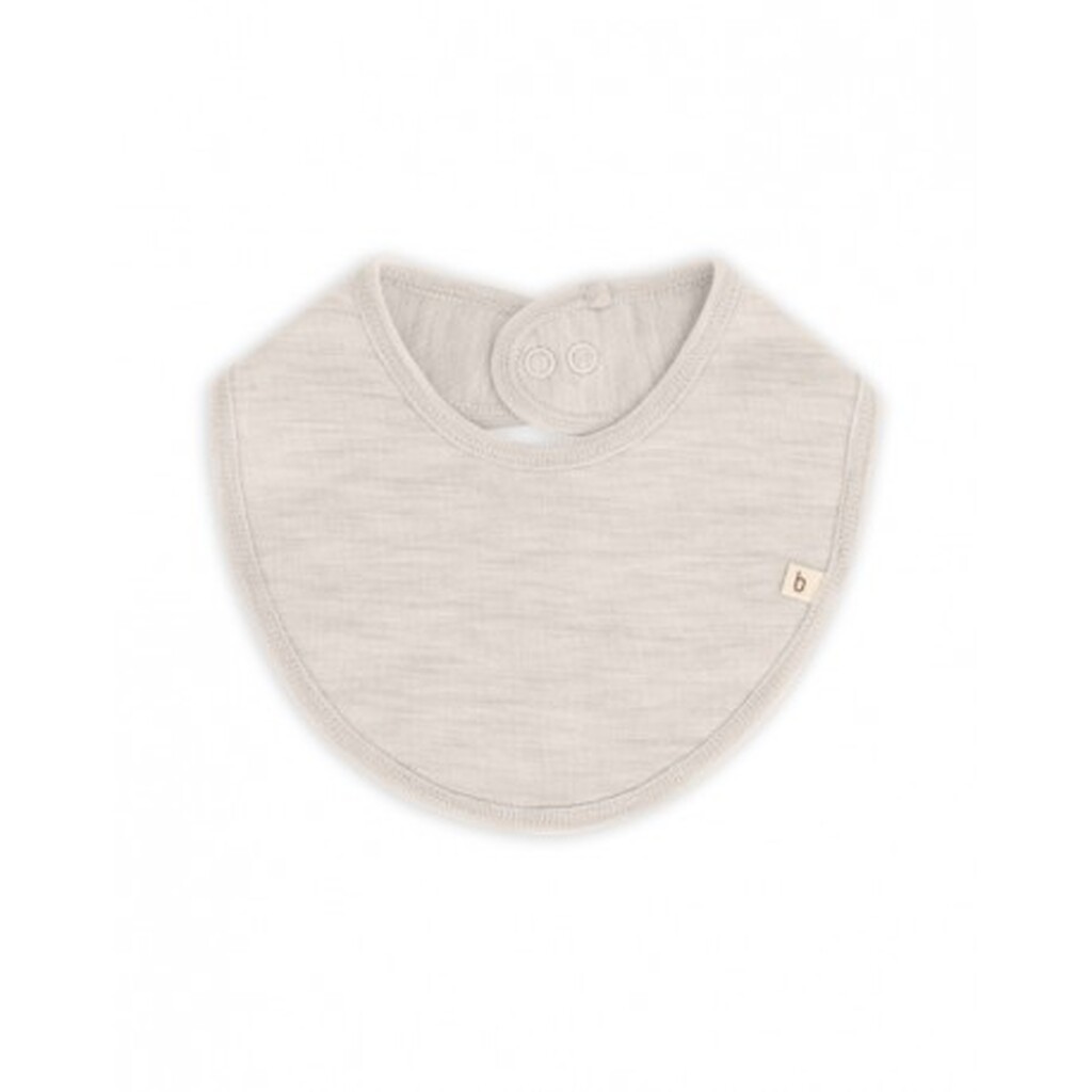 Trekantet Savlesmæk Med Trykknaplukning Til Baby, I 100% Økologisk Merino Uld