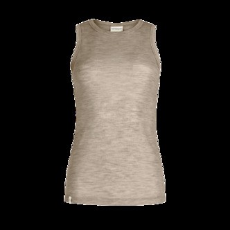Tank Top Til Dame I 100% Merino Uld, 1x1 Rib