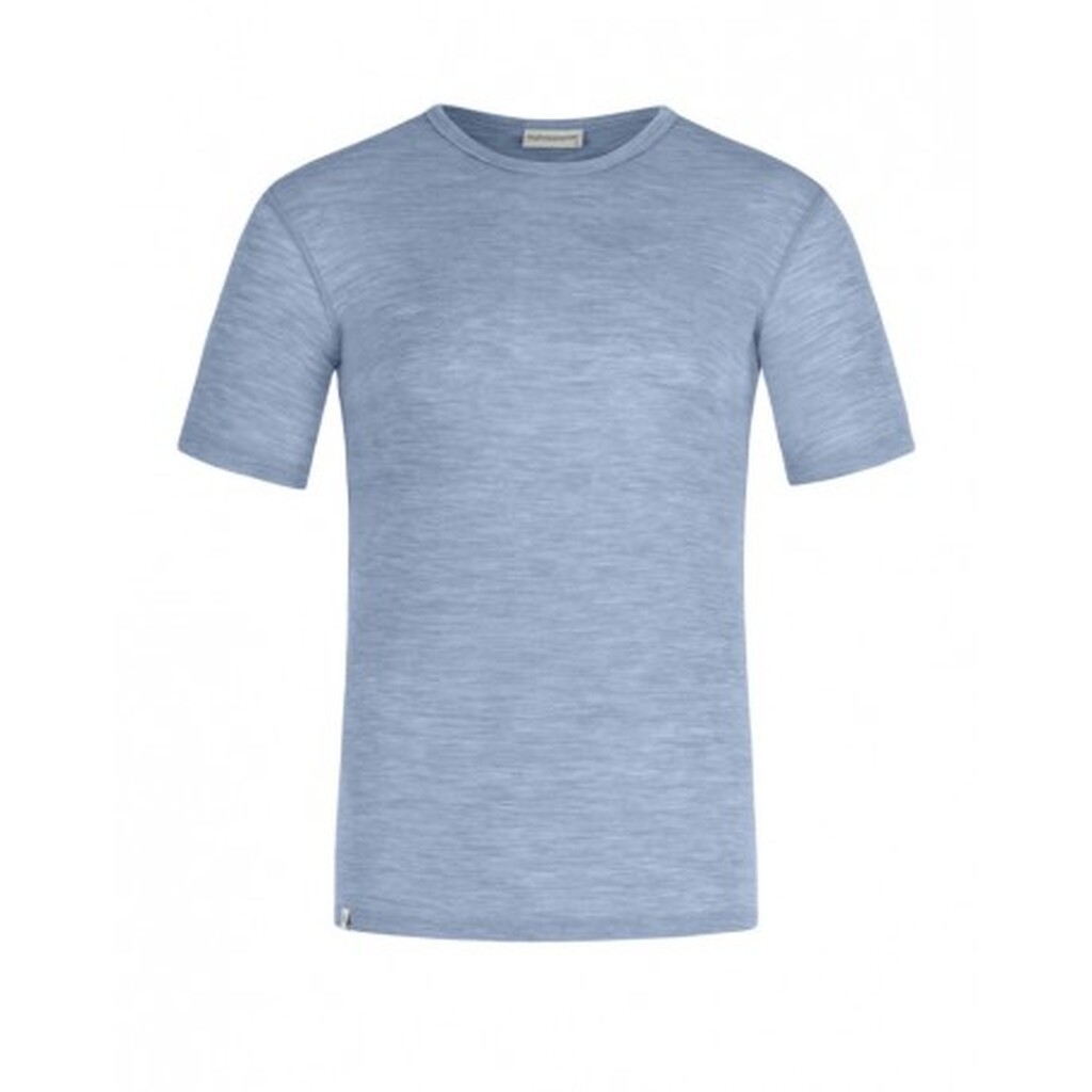 Kortærmet T-shirt Til Herre I 100% Merino Uld, 1x1 Rib