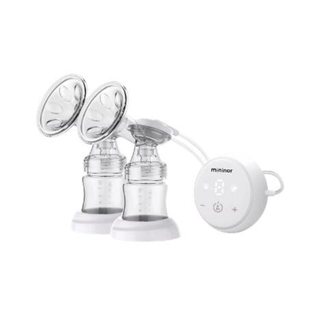 Mininor,  Elektrisk Brystpumpe, Hvid - Transparent