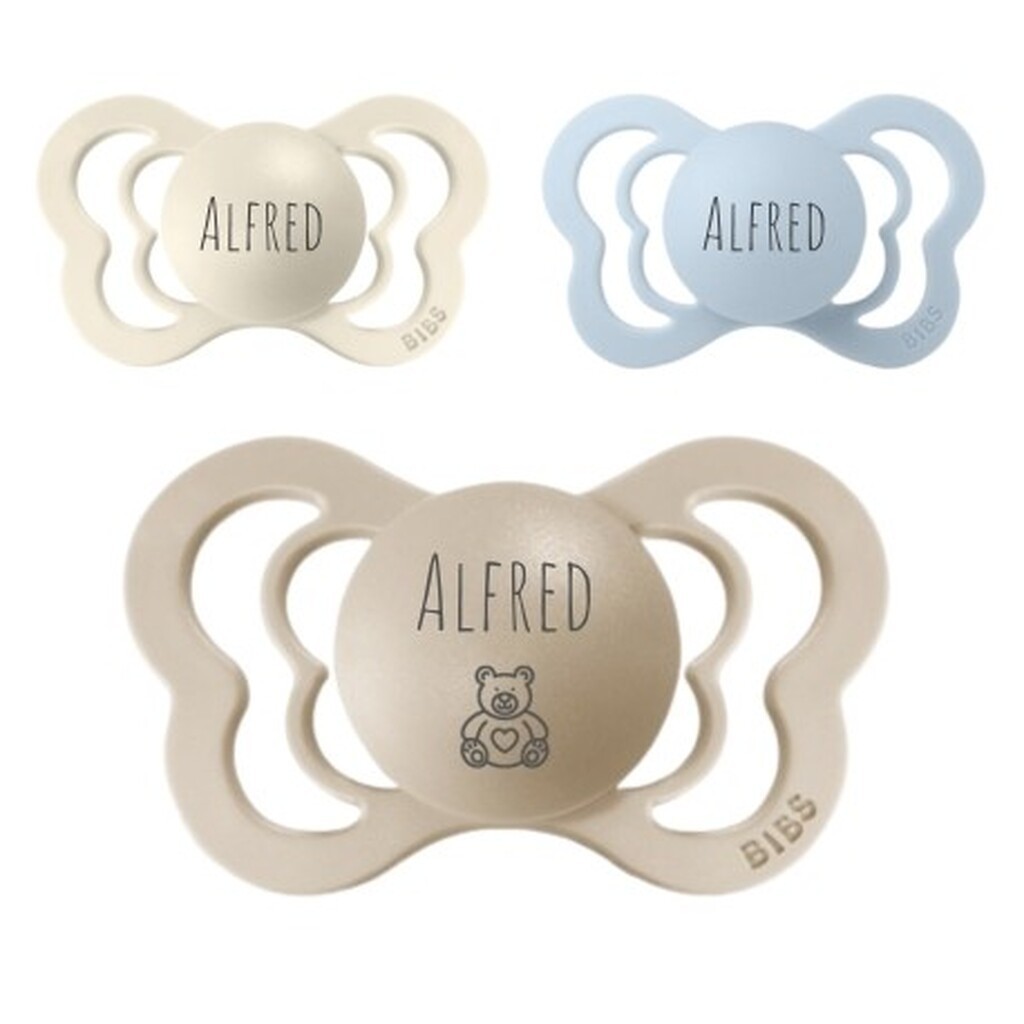 Bibs Couture,  Str. 2 (6+ Mdr.), Anatomisk - Latex, Sutter Med Navn