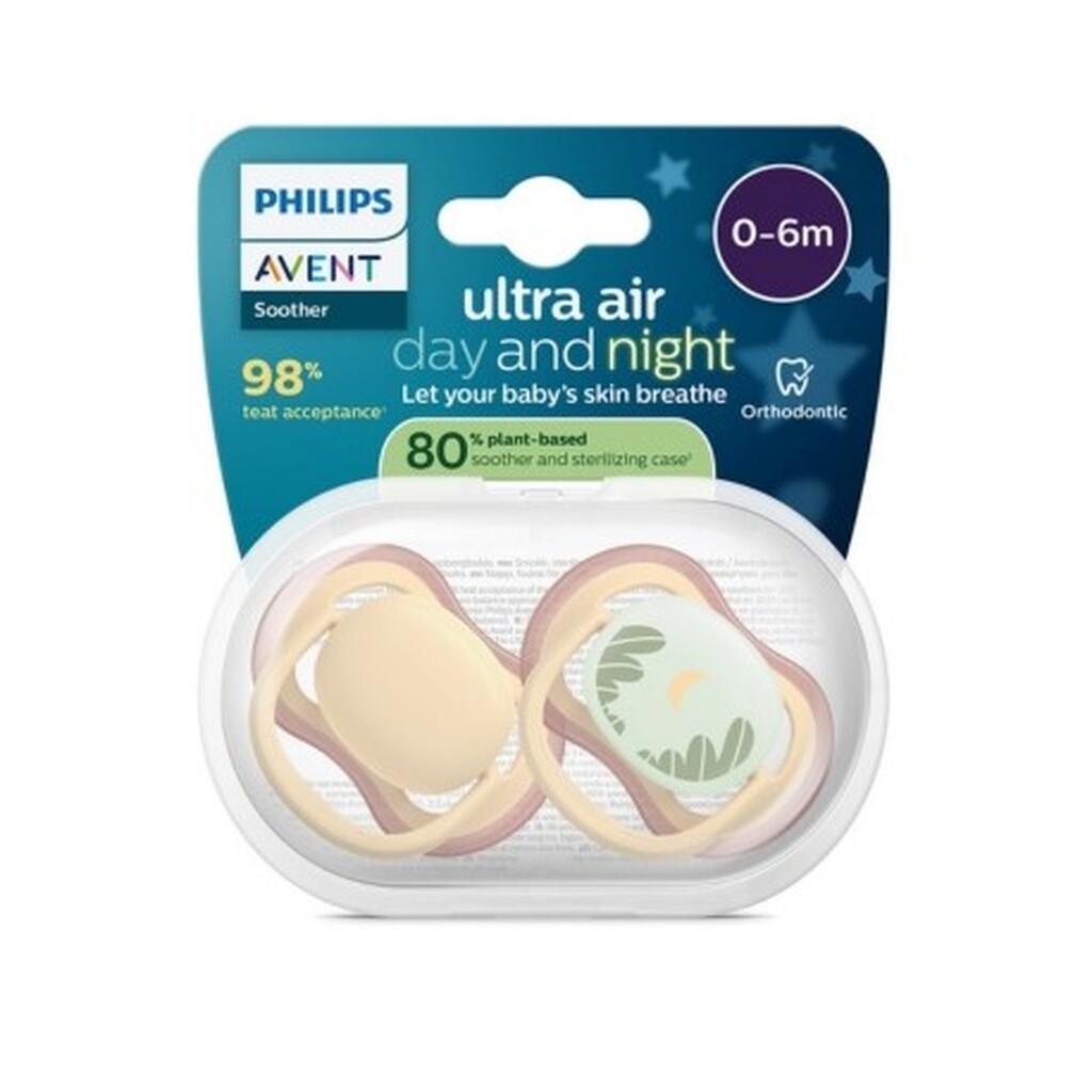 Philips Avent, 80 % Plantebaseret, Ultra Air Nighttime, Str. 1 (0 - 6 Mdr.)