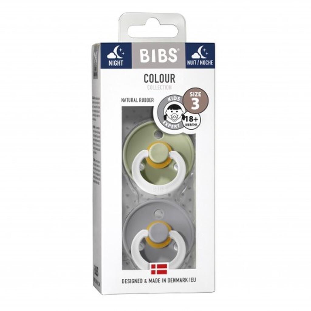 Bibs Colour Night- 2-pak,  Str. 3 (18+ Mdr.), Rund - Latex