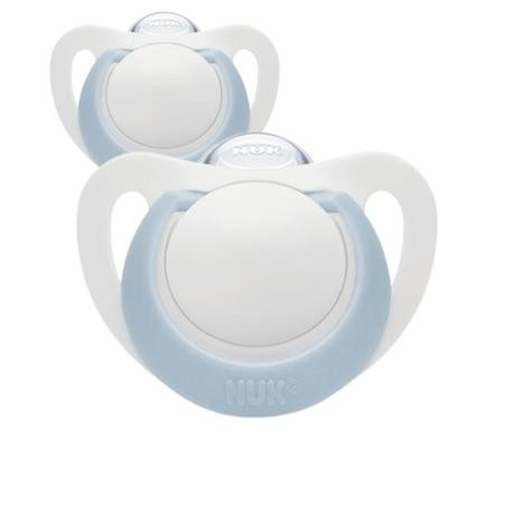 Nuk Star,  Str. 1 (0-6 Mdr.), Anatomisk - Silikone