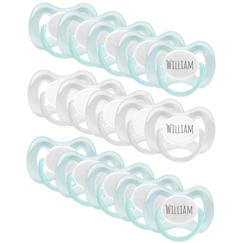 Mininor, Str. 1 (0-6 Mdr.) , Symmetrisk - Silikone - 15-pak