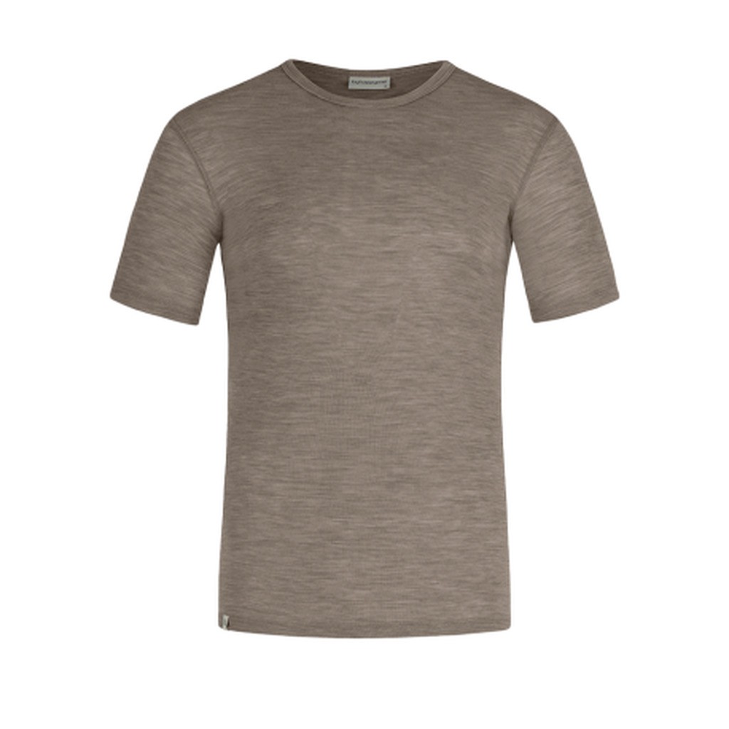 Kortærmet T-shirt Til Herre I 100% Merino Uld, 1x1 Rib