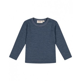 Langærmet T-shirt I 100% Merino Uld, Oeko-texÂ®