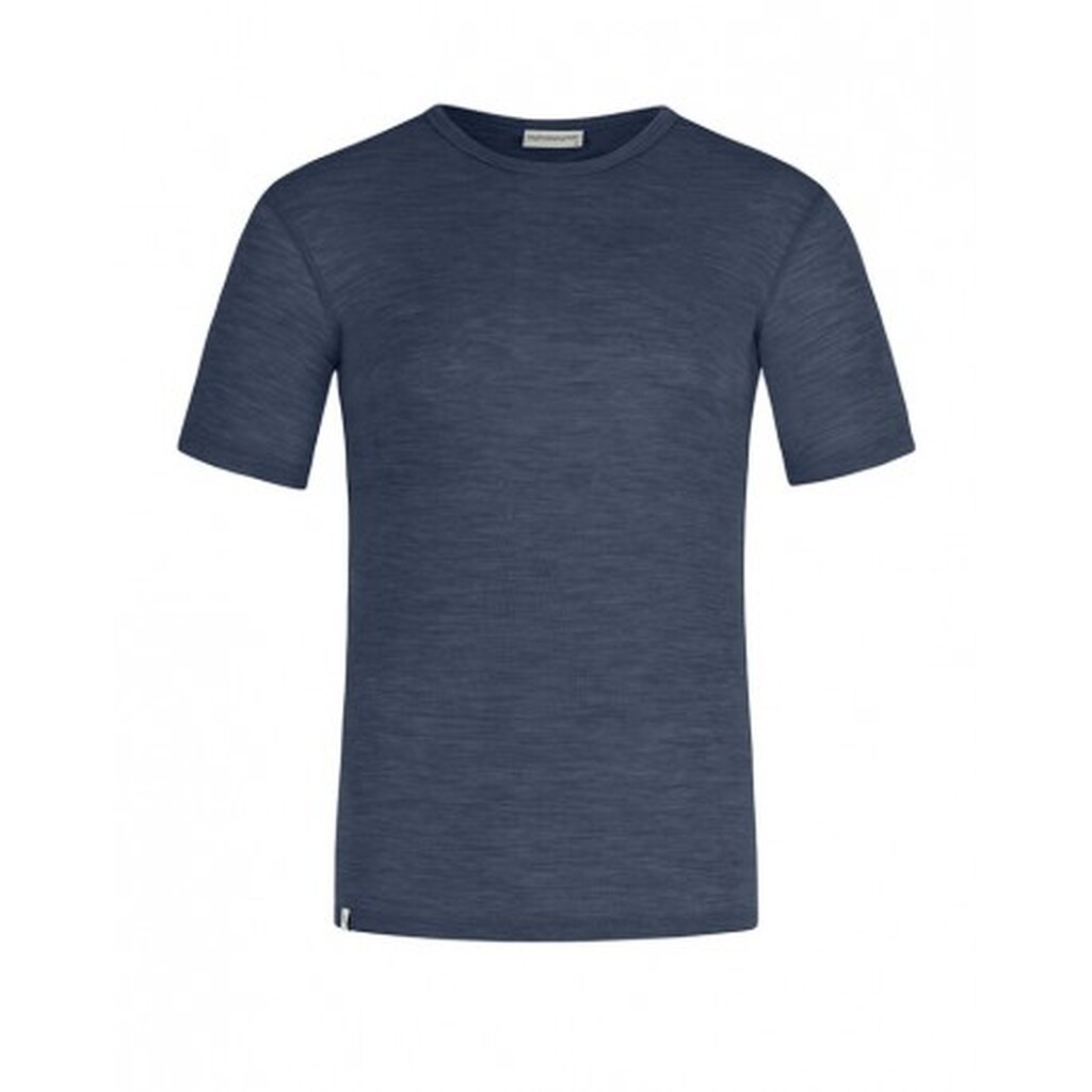 Kortærmet T-shirt Til Herre I 100% Merino Uld, 1x1 Rib