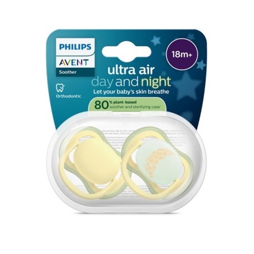 Philips Avent, 80 % Plantebaseret, Ultra Air Nighttime, Str. 3 (18+ Mdr.)