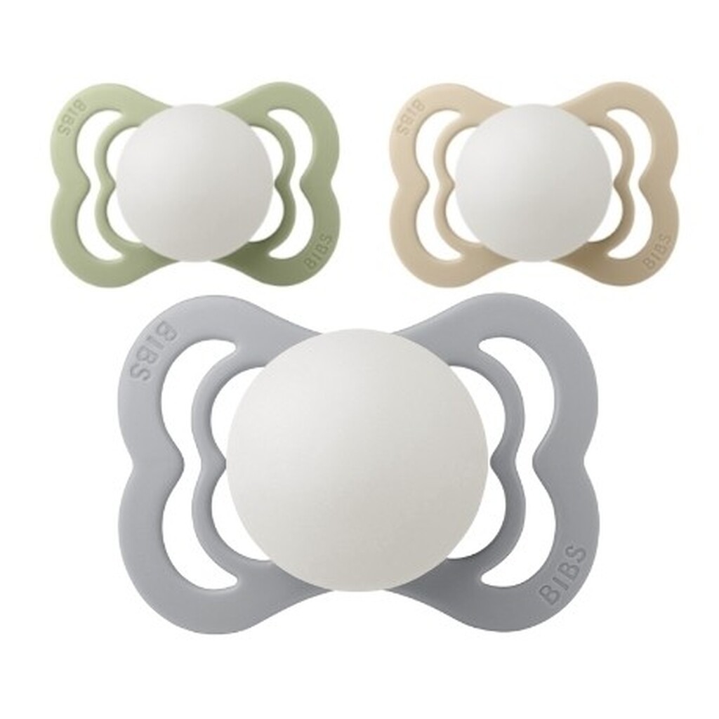 Bibs Supreme Night Glow,   Str. 1 (0-6 Mdr.),  Symmetrisk - Latex,