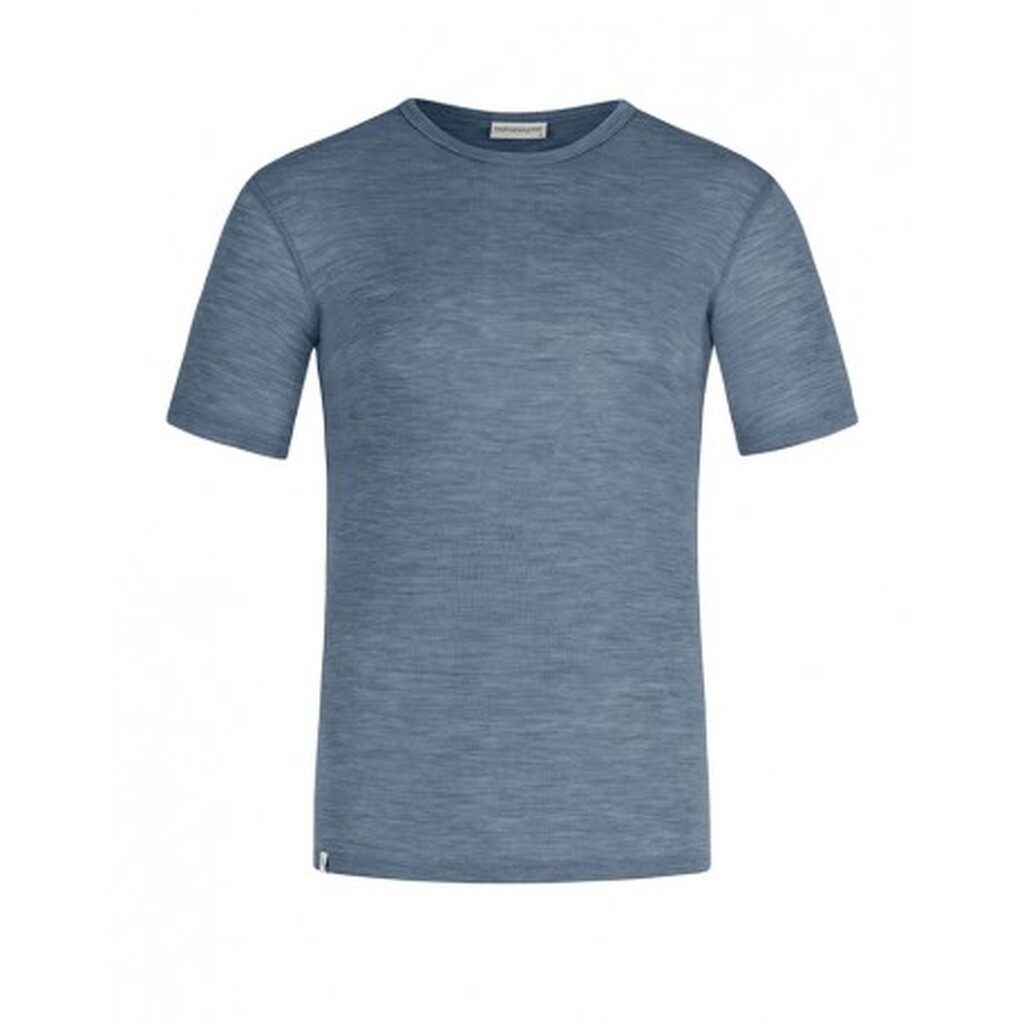 Kortærmet T-shirt Til Herre I 100% Merino Uld, 1x1 Rib