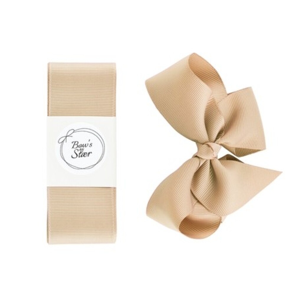 Bow's By Stær,  Dåbsbånd, Beige