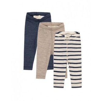 Leggins I 100% Merino Uld Til Baby Og Børn, 3-pak
