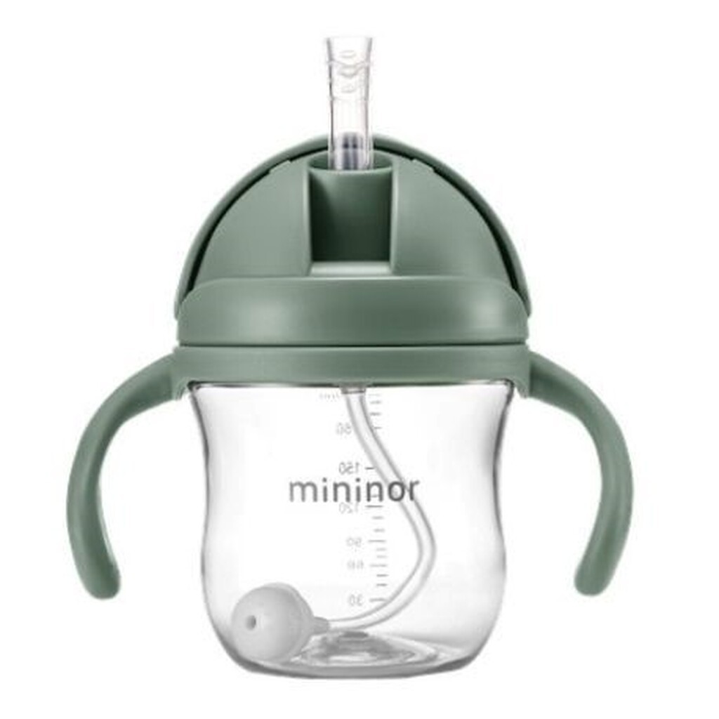 Mininor,  Sugerørskop - Drypfri, 220 Ml, Sage,