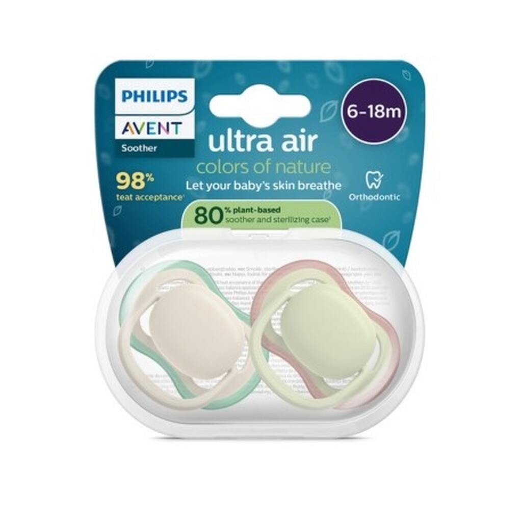 Philips Avent, 80 % Plantebaseret, Ultra Air, Str. 2 (6 - 18 Mdr.)