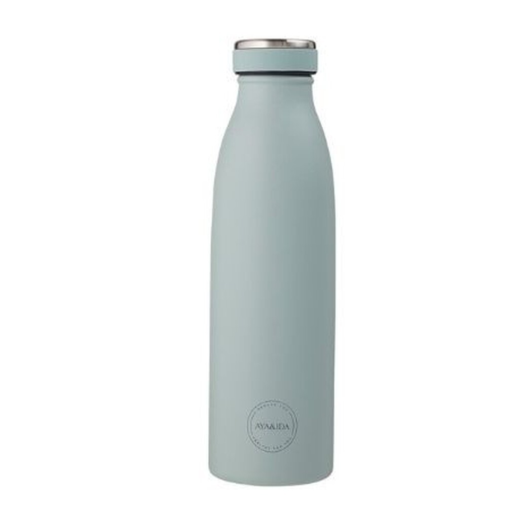 Aya&ida,  Drinking Bottle, Drikkeflaske Med Låg, 500 Ml, Mint Green