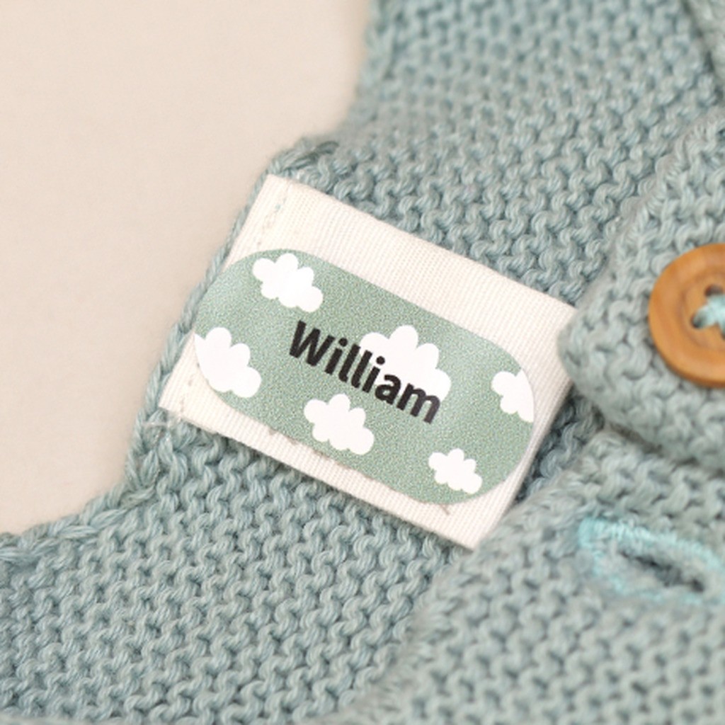 74 Navnemærker - Blandet Pakke, Ensfarvet