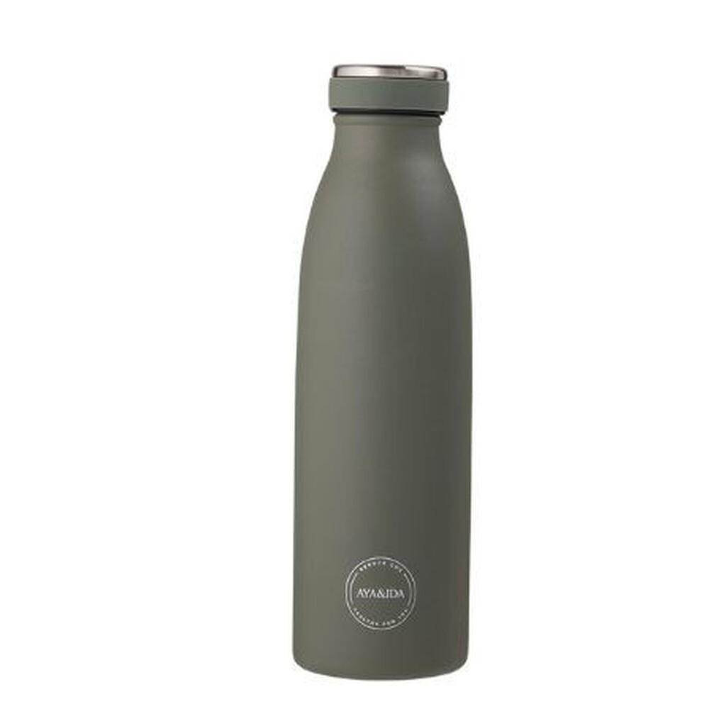 Aya&ida,  Drinking Bottle, Drikkeflaske Med Låg, 500 Ml,  Tropical Green