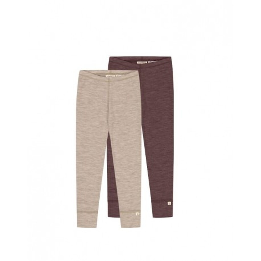 Leggins I 1x1 Rib I 100% Merino Uld, Oeko-texÂ®, 2-pak