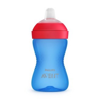 Philips Avent, Blød Kop Med Drikketud, Der Tåler Bid,  Blå/rød , Str. 9+ Mdr.