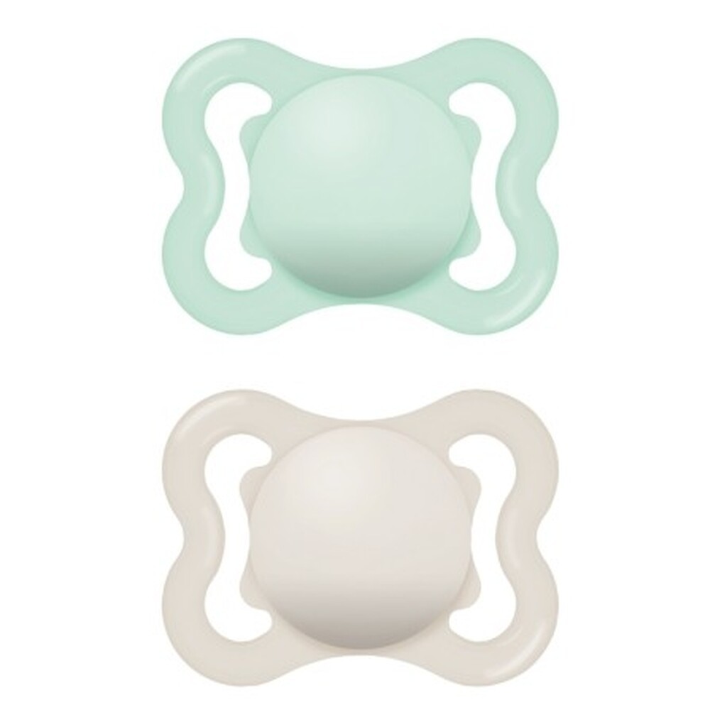 Mam Mini Air 2-pack, Str. 1 (0-6 Mdr.), Symmetrisk - Silikone