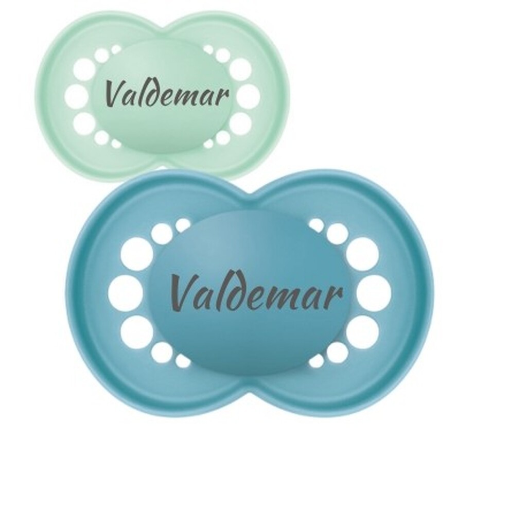 Mam Original,  Str. 2 (6-16 Mdr.), Symmetrisk - Silikone, Sutter Med Navn