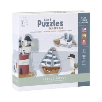 Little Dutch,  Puslespil - Karton, Sailors Bay, Multifarvet