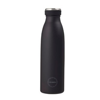 Aya&ida,  Drinking Bottle, Drikkeflaske Med Låg, 500 Ml, Matte Black
