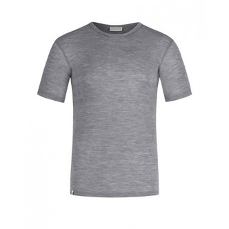 Kortærmet T-shirt Til Herre I 100% Merino Uld, 1x1 Rib