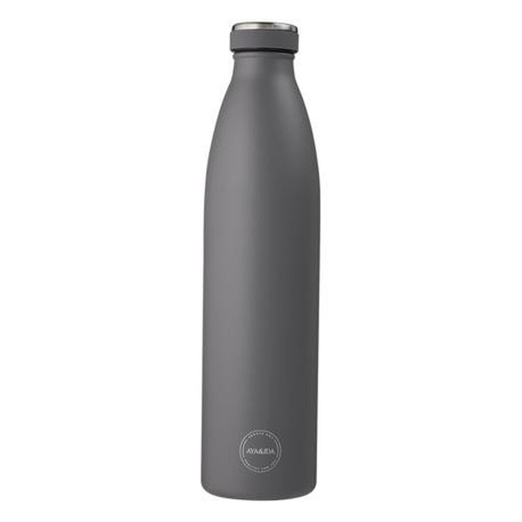 Aya&ida, Drinking Bottle, Drikkeflaske Med Låg, 1000 Ml, Dark Grey