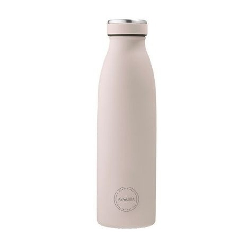 Aya&ida,  Drinking Bottle, Drikkeflaske Med Låg, 500 Ml,  Soft Rose