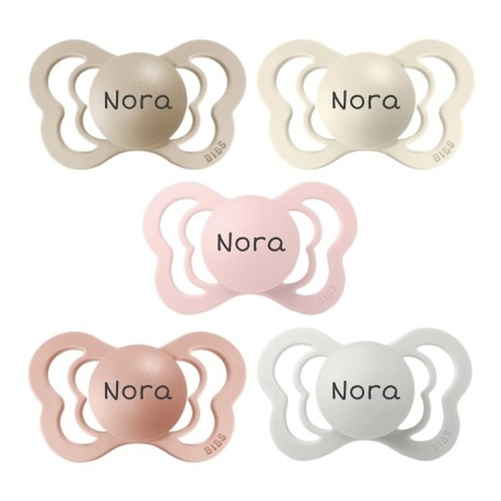 Bibs Couture,  Str. 2 (6+ Mdr.), Anatomisk - Latex, Sutter Med Navn , 5-pak