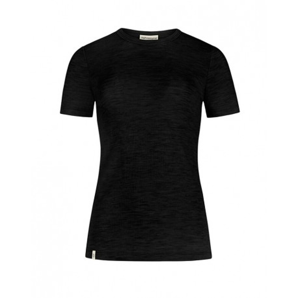 Kortærmet T-shirt Til Dame I 100% Merino Uld, 1x1 Rib