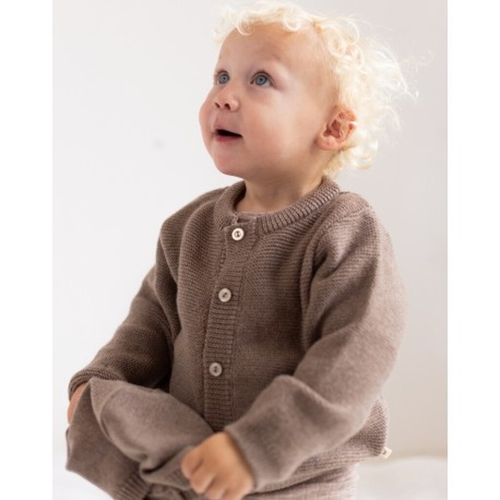 Strik Cardigan I 100% Merino Uld Til Baby, Oeko-texÂ®