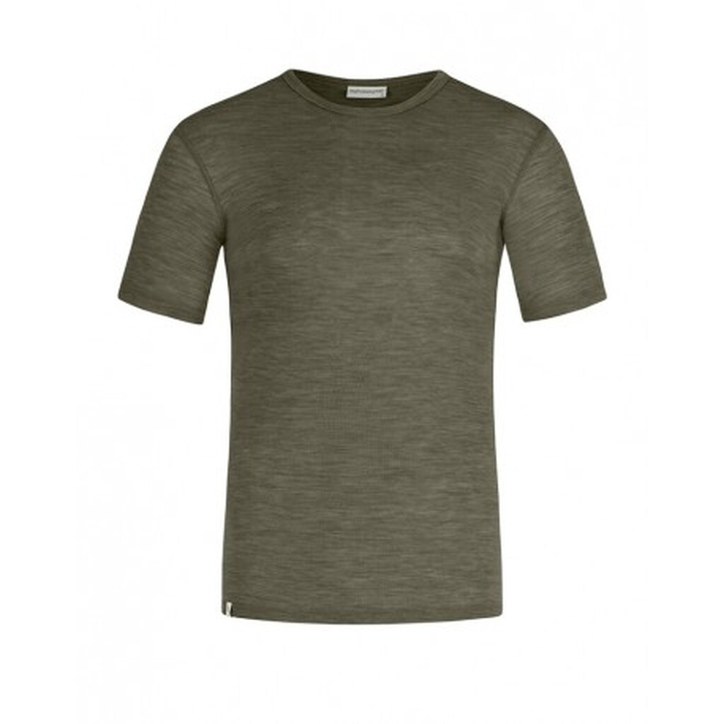 Kortærmet T-shirt Til Herre I 100% Merino Uld, 1x1 Rib