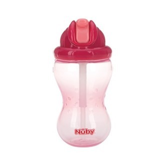 Nüby, No-spill Flaske Med Sugerør, 12+ Mdr., Pink