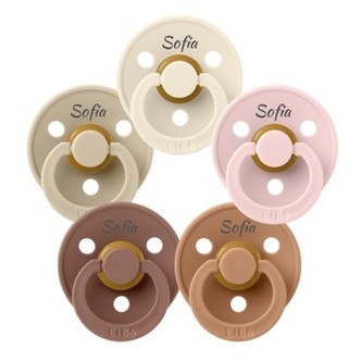 Bibs Colour, Str. 3 (18+ Mdr.), Rund - Latex, Sutter Med Navn