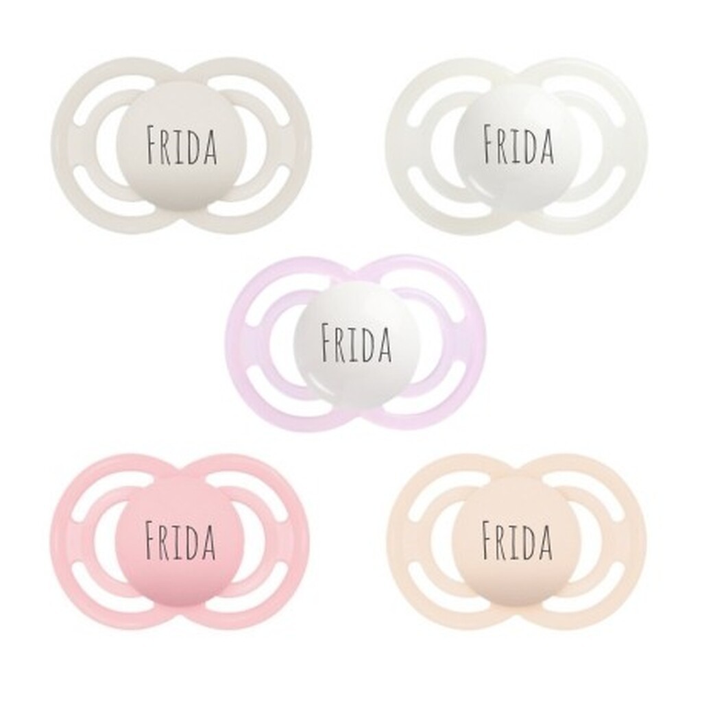 Mam Perfect,  Str. 3 (16-36 Mdr.), Symmetrisk - Silikone, Sutter Med Navn , 5-pak