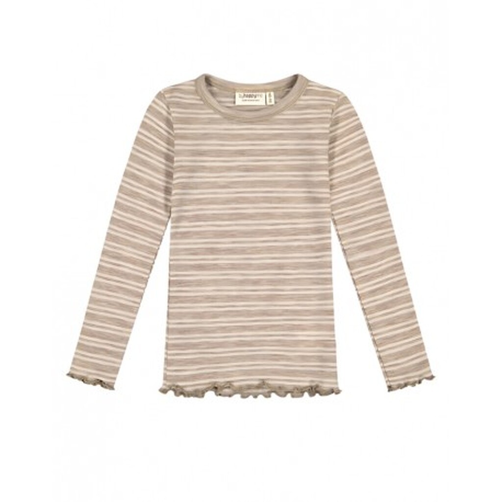 T-shirt I 1x1 Rib Med Lange Ærmer I 100% Merino Uld, Oeko-texÂ®