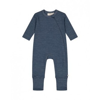 Heldragt I 100% Merino Uld Med Lynlås Og Dropneedle-struktur, Oeko-texÂ®