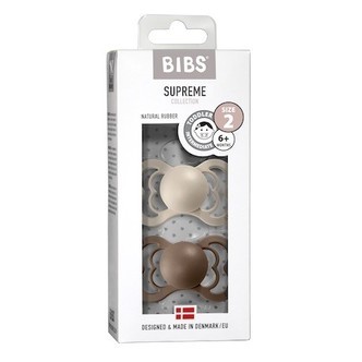 Bibs Supreme - 2-pak,  Str. 2 (6+ Mdr.), Symmetrisk - Latex,