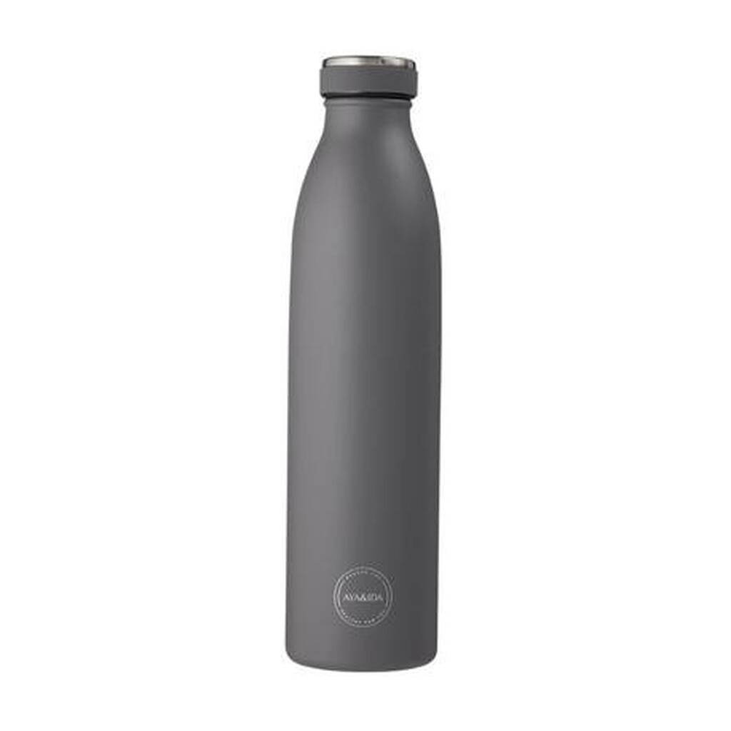 Aya&ida, Drinking Bottle, Drikkeflaske Med Låg, 750 Ml, Dark Grey