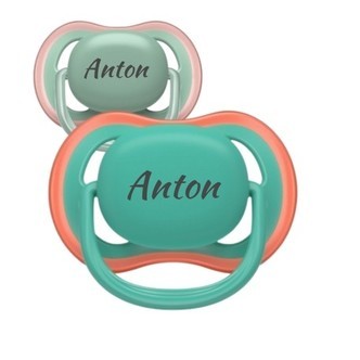 Philips Avent Ultra Air, Str. 2 (6-18 Mdr.) , Symmetrisk - Silikone, Sutter Med Navn