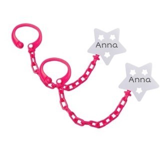 Stjerne Suttekæde Med Navn, Findes I Flere Farver