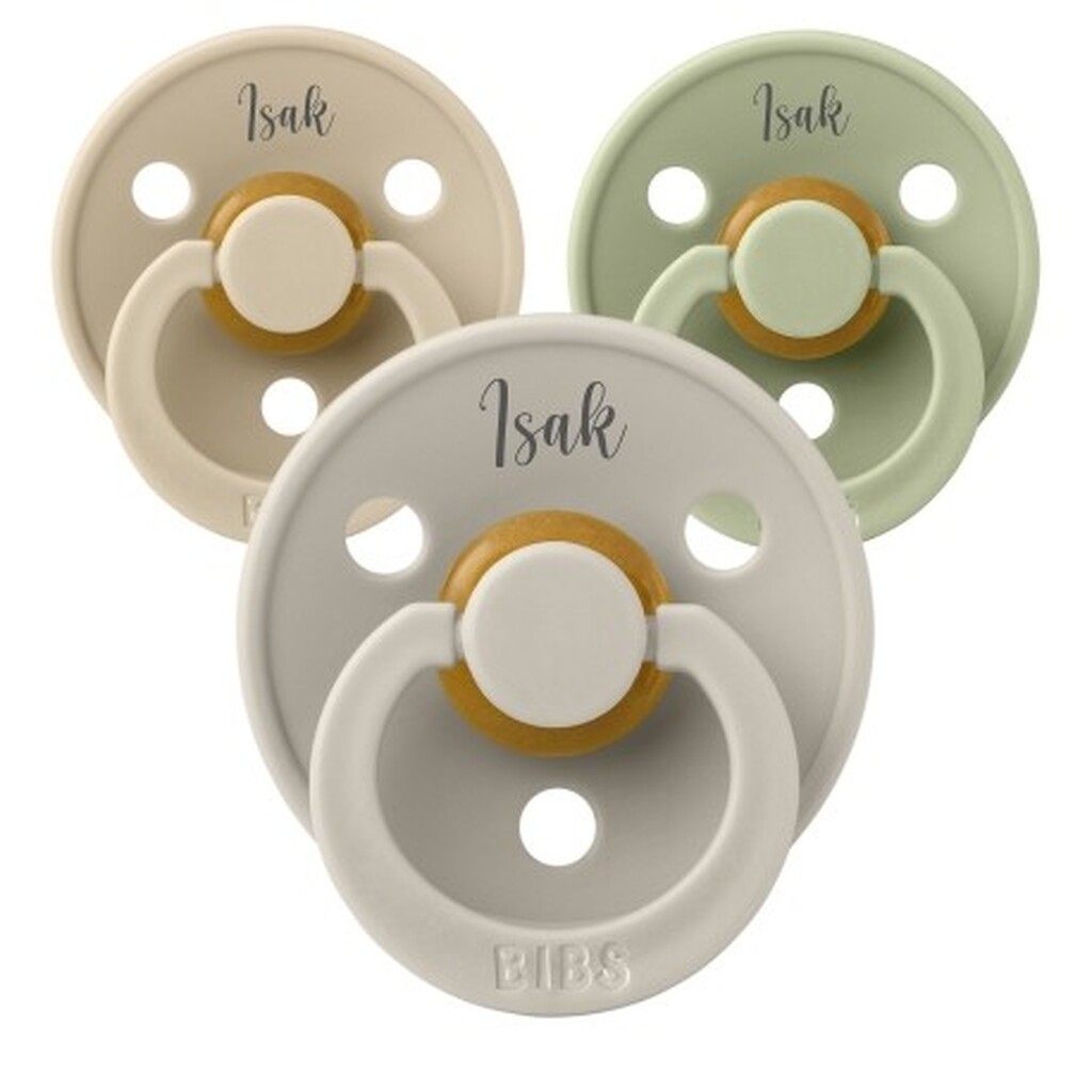 Bibs Colour, Str. 2 (6+ Mdr.), Anatomisk - Latex, Sutter Med Navn