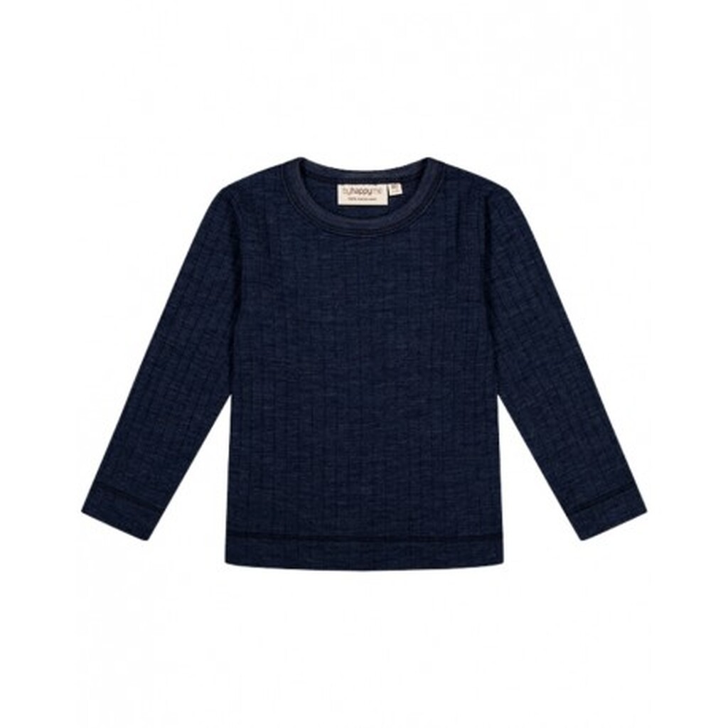 Langærmet T-shirt I 100% Merino Uld, Oeko-texÂ®