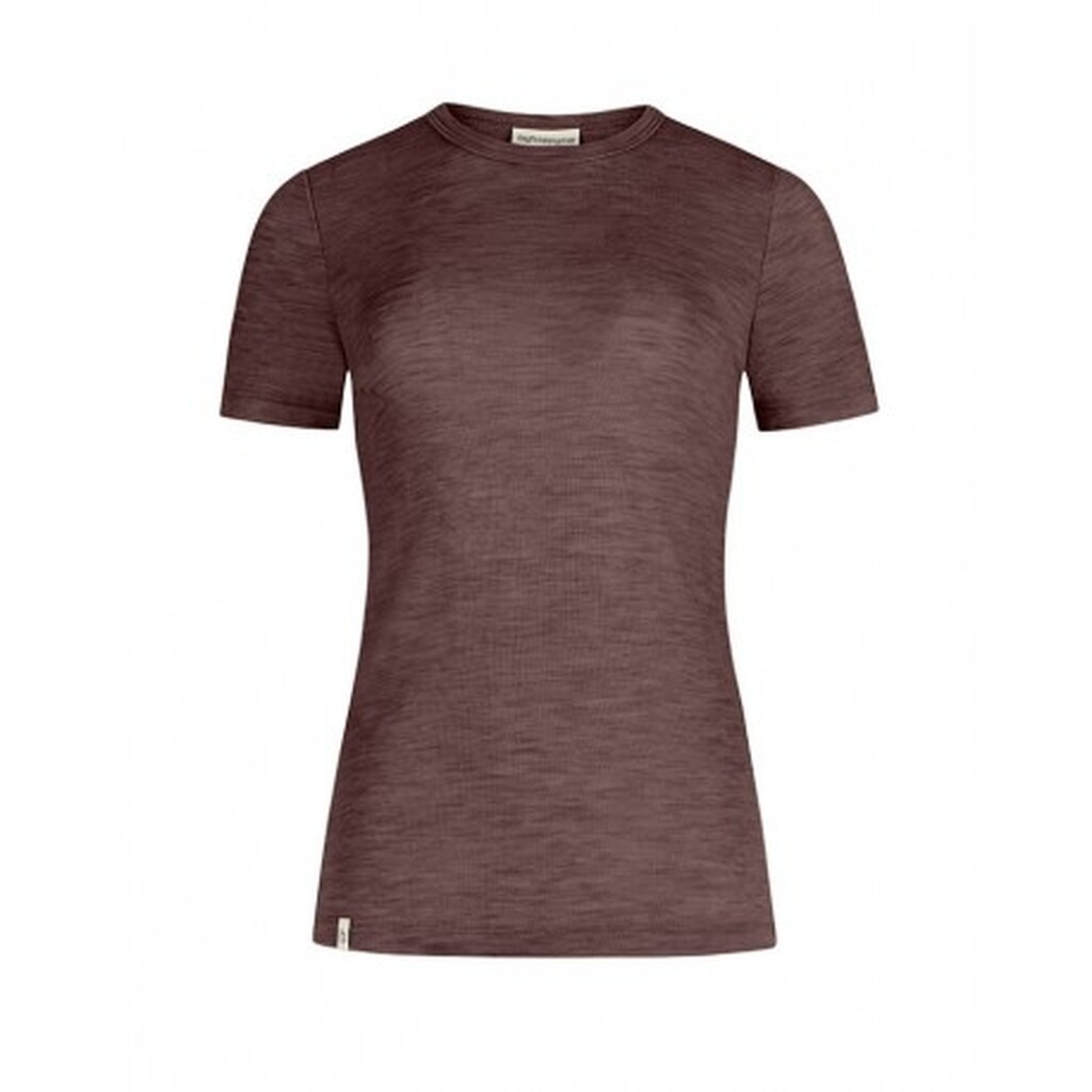 Kortærmet T-shirt Til Dame I 100% Merino Uld, 1x1 Rib