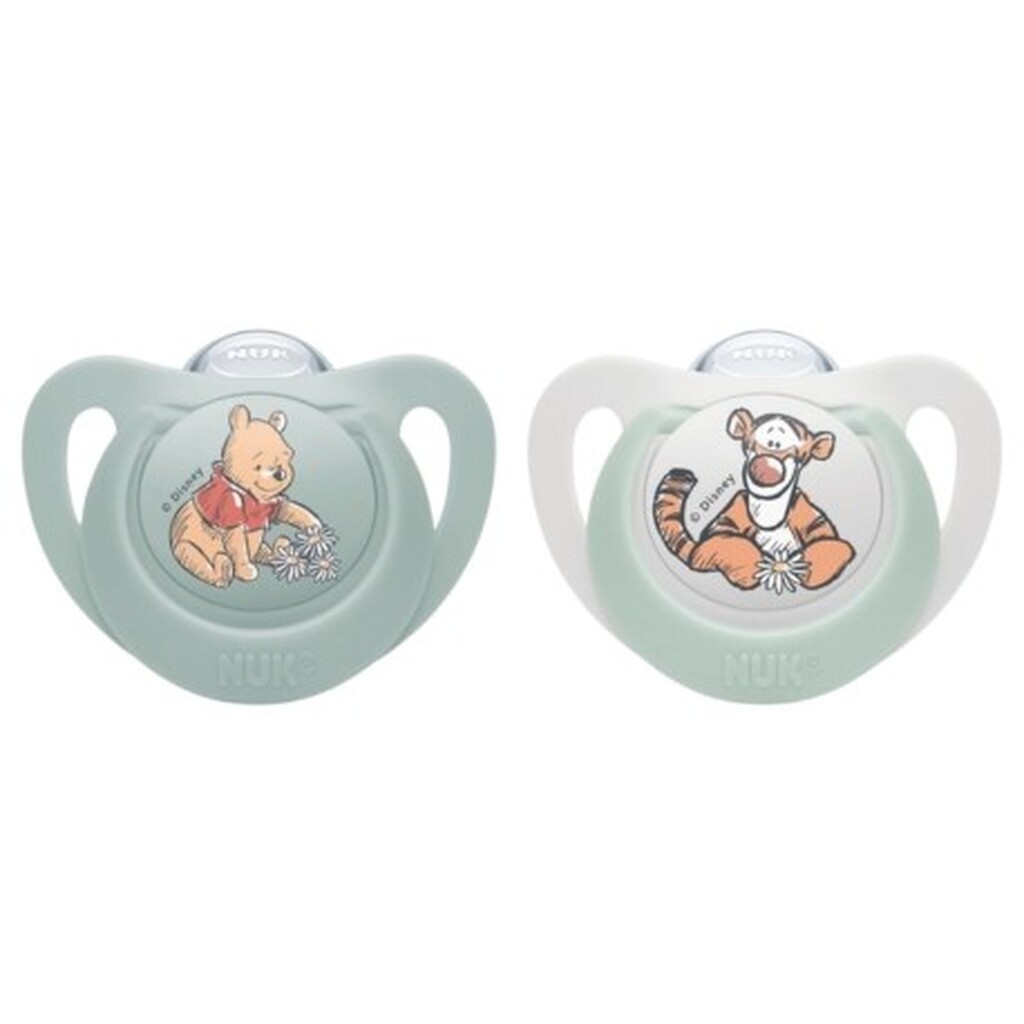 Nuk Sut, Disney,  Str. 1 (0-6 Mdr.), Anatomisk, Silikone 2-pak