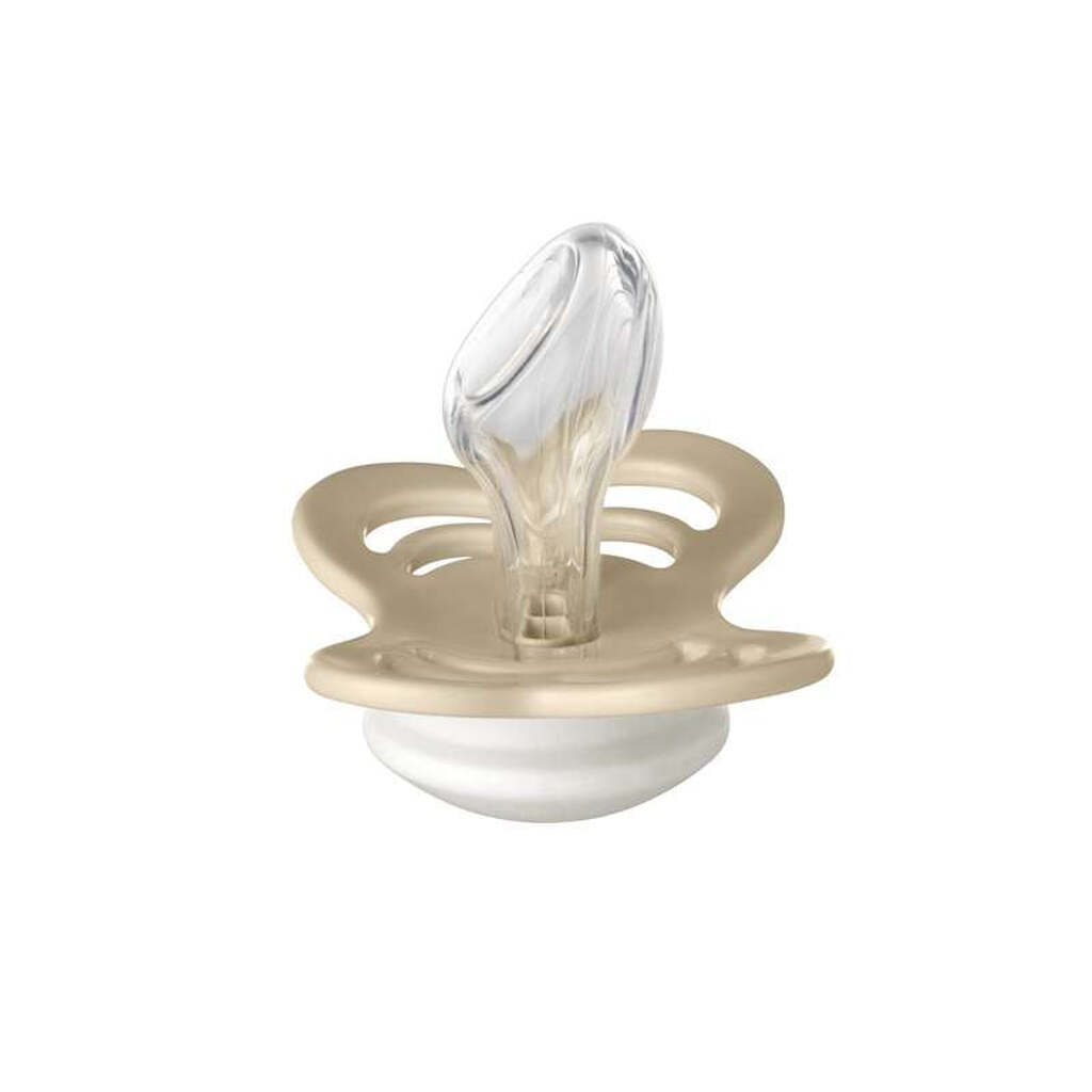 BIBS Anatomisk Couture Sut - Str. 2 - Silikone - GLOW - Vanilla