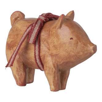 Maileg Gris m. Bånd - Rosa